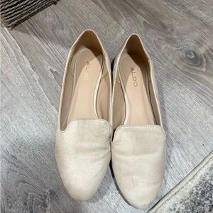 ALDO Women's Cream Slip-On Flats